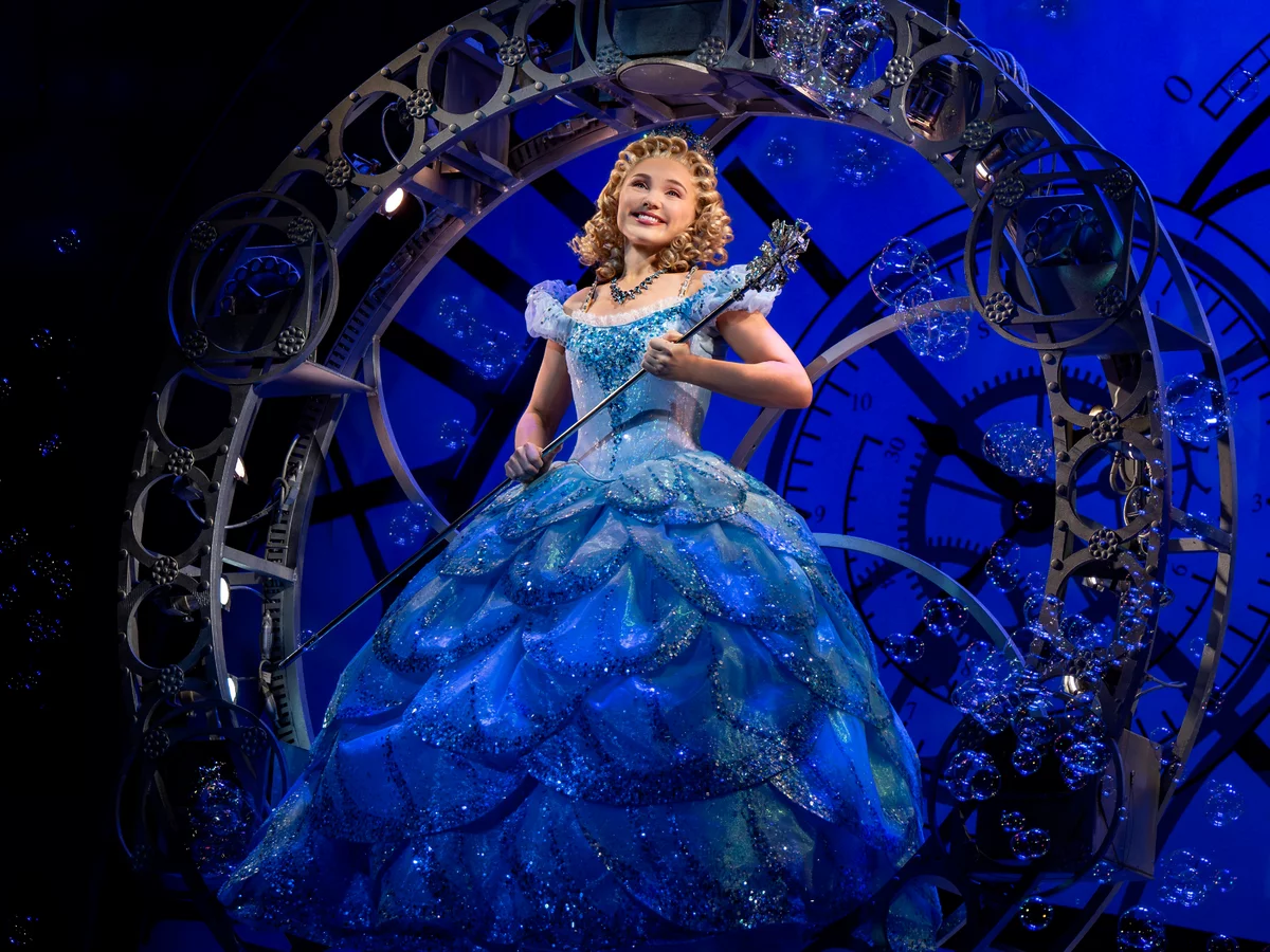 Emma Flynn stars as Glinda in Wicked on Broadway