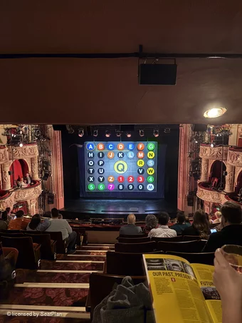 Shaftesbury Theatre Royal Circle L18 view from seat photo