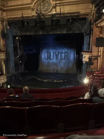 Gielgud Theatre Dress Circle E9 view from seat photo