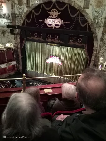 London Coliseum Balcony C10 view from seat photo