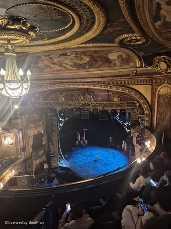 Theatre Royal Haymarket Upper Circle E4 view from seat photo