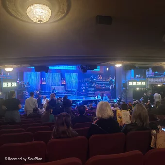 Broadhurst Theatre Orchestra T13 view from seat photo