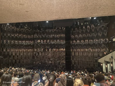 Barbican Theatre Stalls T15 view from seat photo