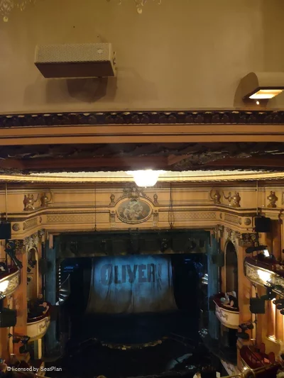 Gielgud Theatre Grand Circle F14 view from seat photo