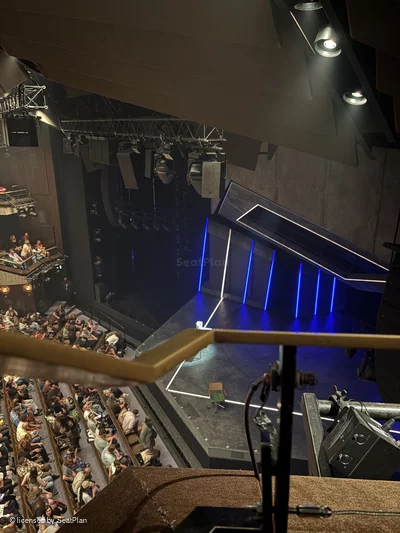Barbican Theatre Gallery AA3 view from seat photo