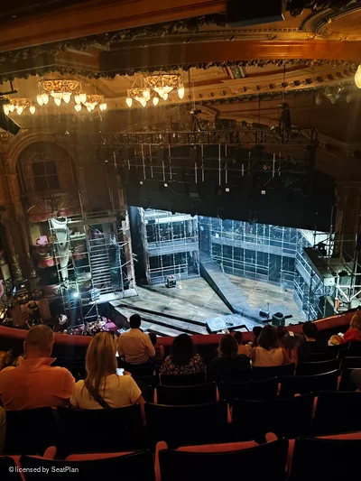 London Palladium Grand Circle I6 view from seat photo