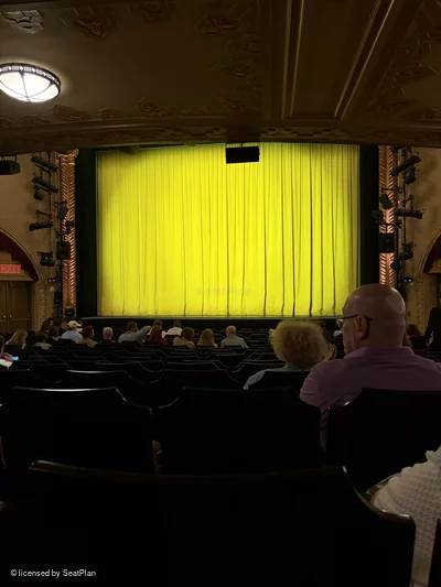 Golden Theatre Orchestra Q105 view from seat photo